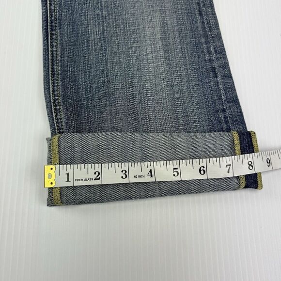 Vigoss Jeans Size 9 Cropped Denim Rolled Cuff Distressed Pockets - Picture 11 of 11
